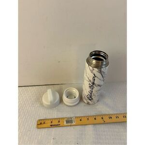 Eddie Bauer 18 oz water bottle white gray 3 pieces double insulated